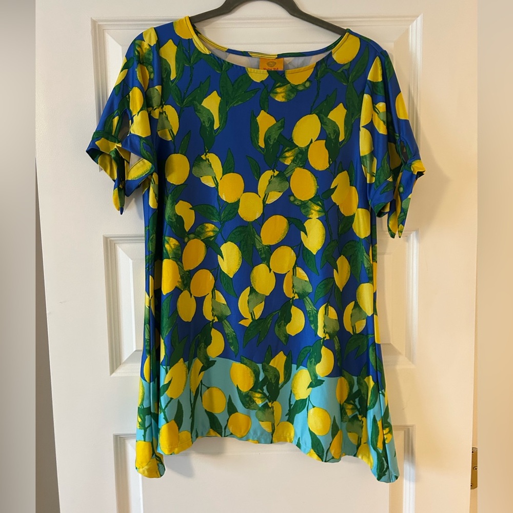 Ruby Road Lemon Print Women's Top